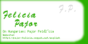 felicia pajor business card